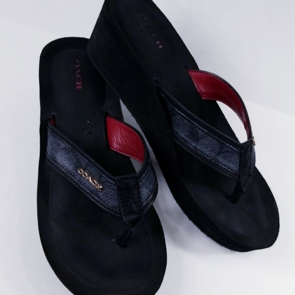 coach jolene flip flops